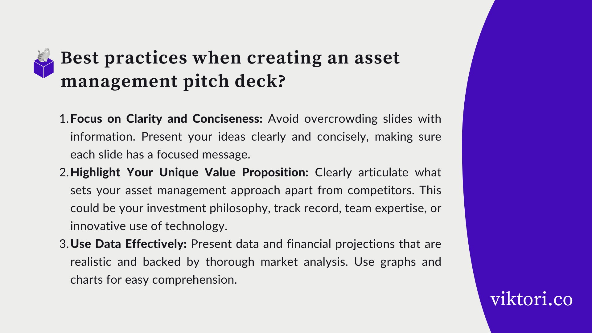 Asset Management Pitch Deck Best Practices
