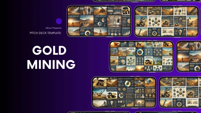 Gold Mining Pitch Deck Template