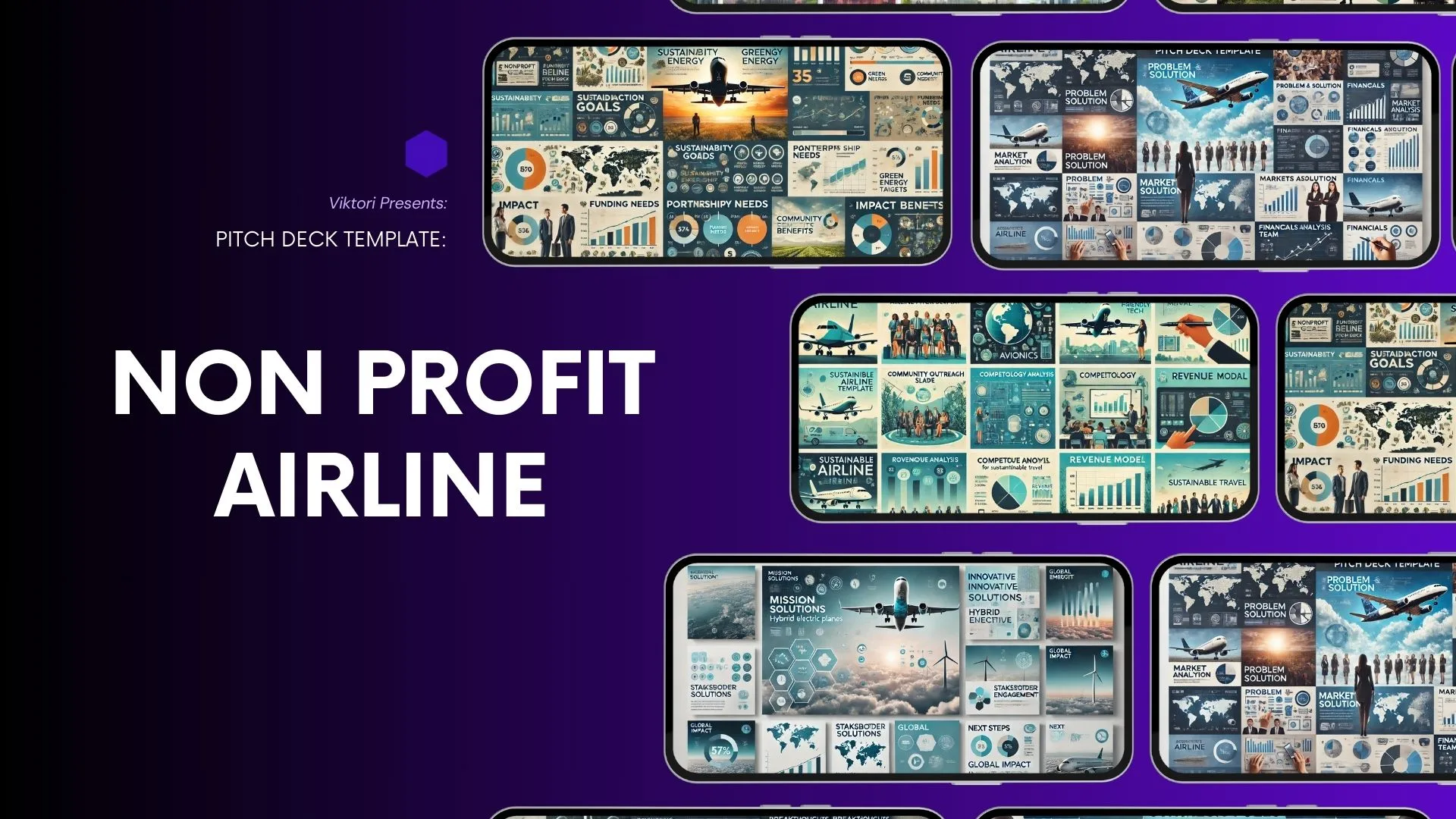 Non Profit Airline Pitch Deck Template