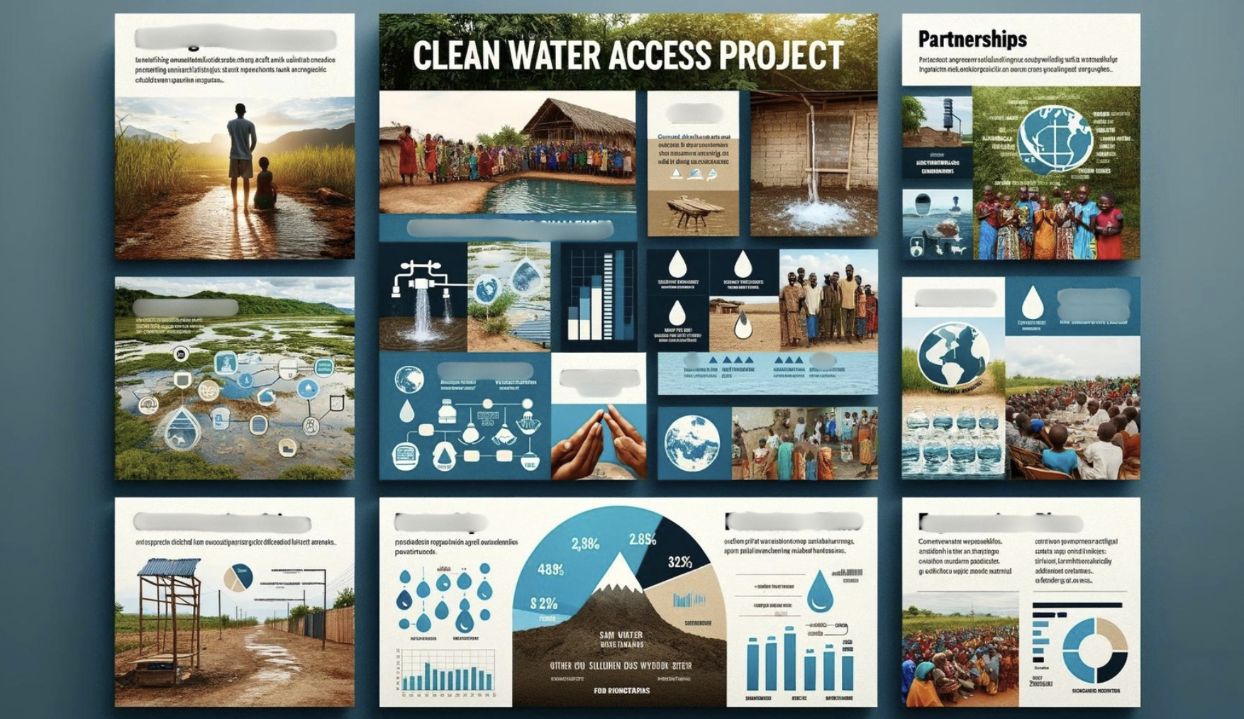 clean water access non profit pitch deck example