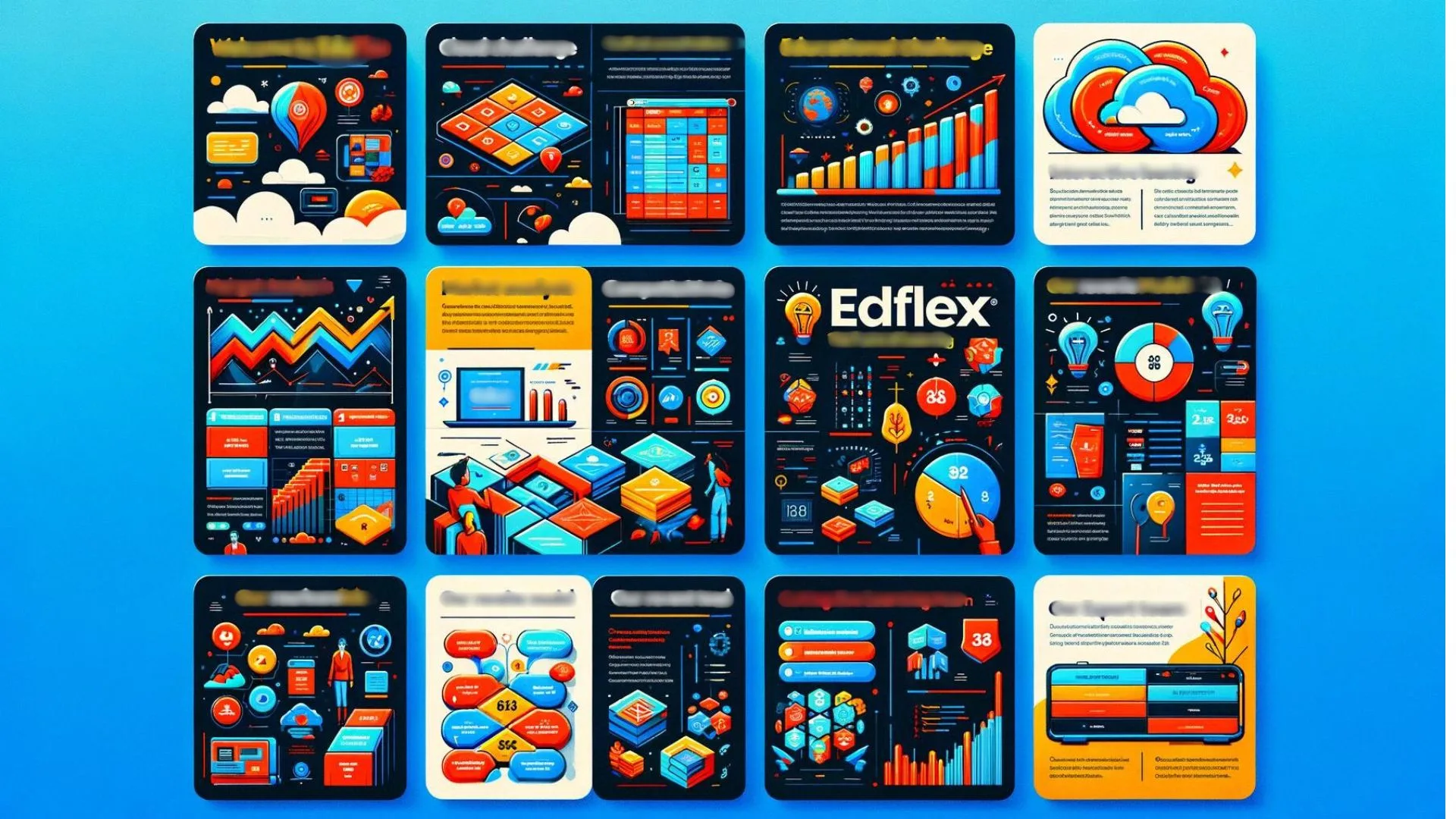 eduflex pitch deck example mockup