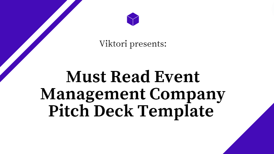 12 Slides Event Management Company Pitch Deck Template