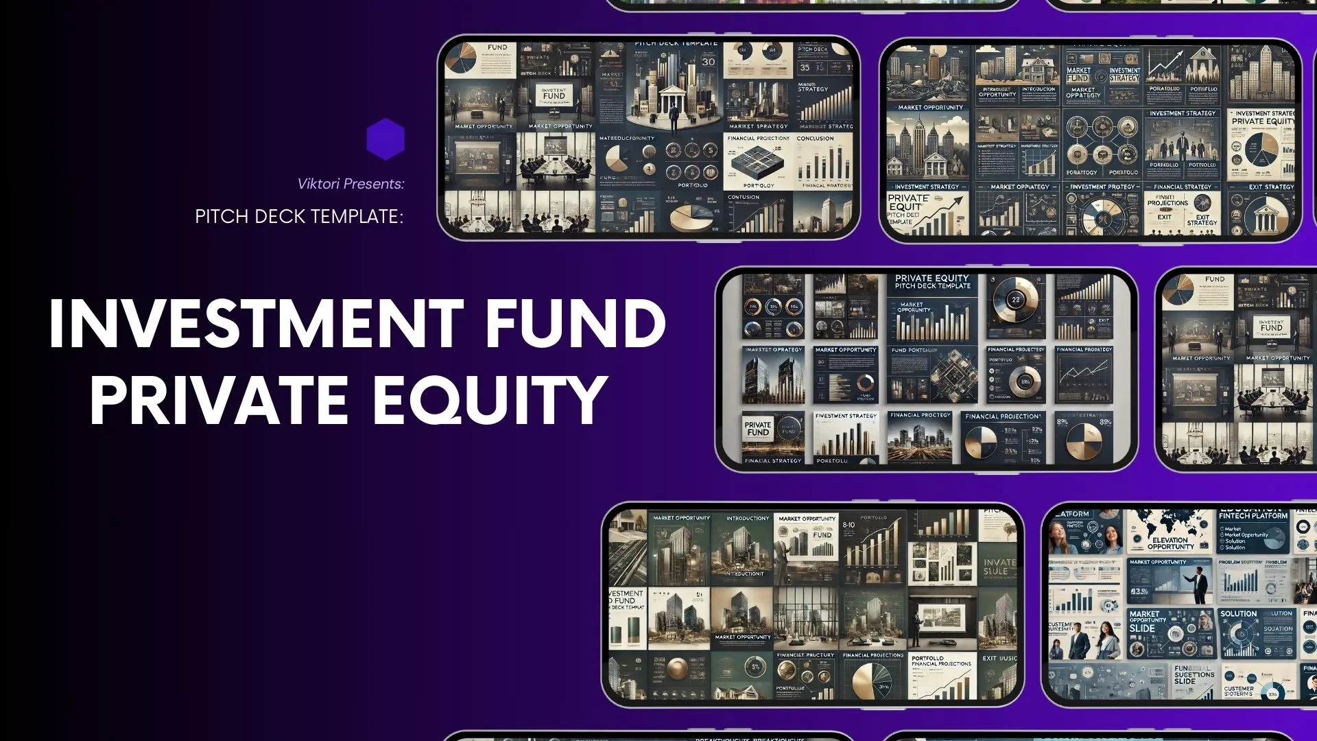 Investment Fund Private Equity Pitch Deck Template