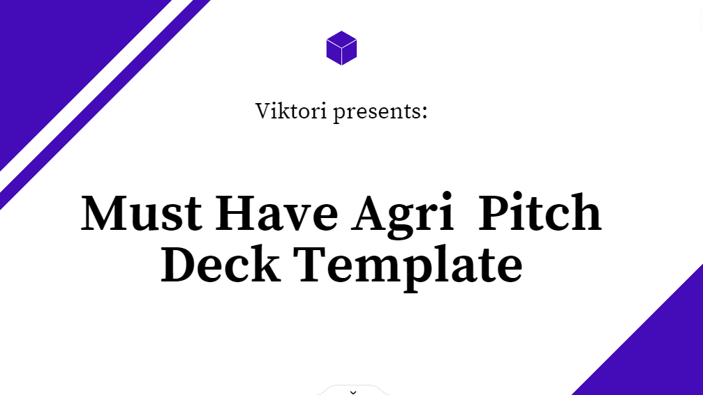12 Slide Agri Pitch Deck Template