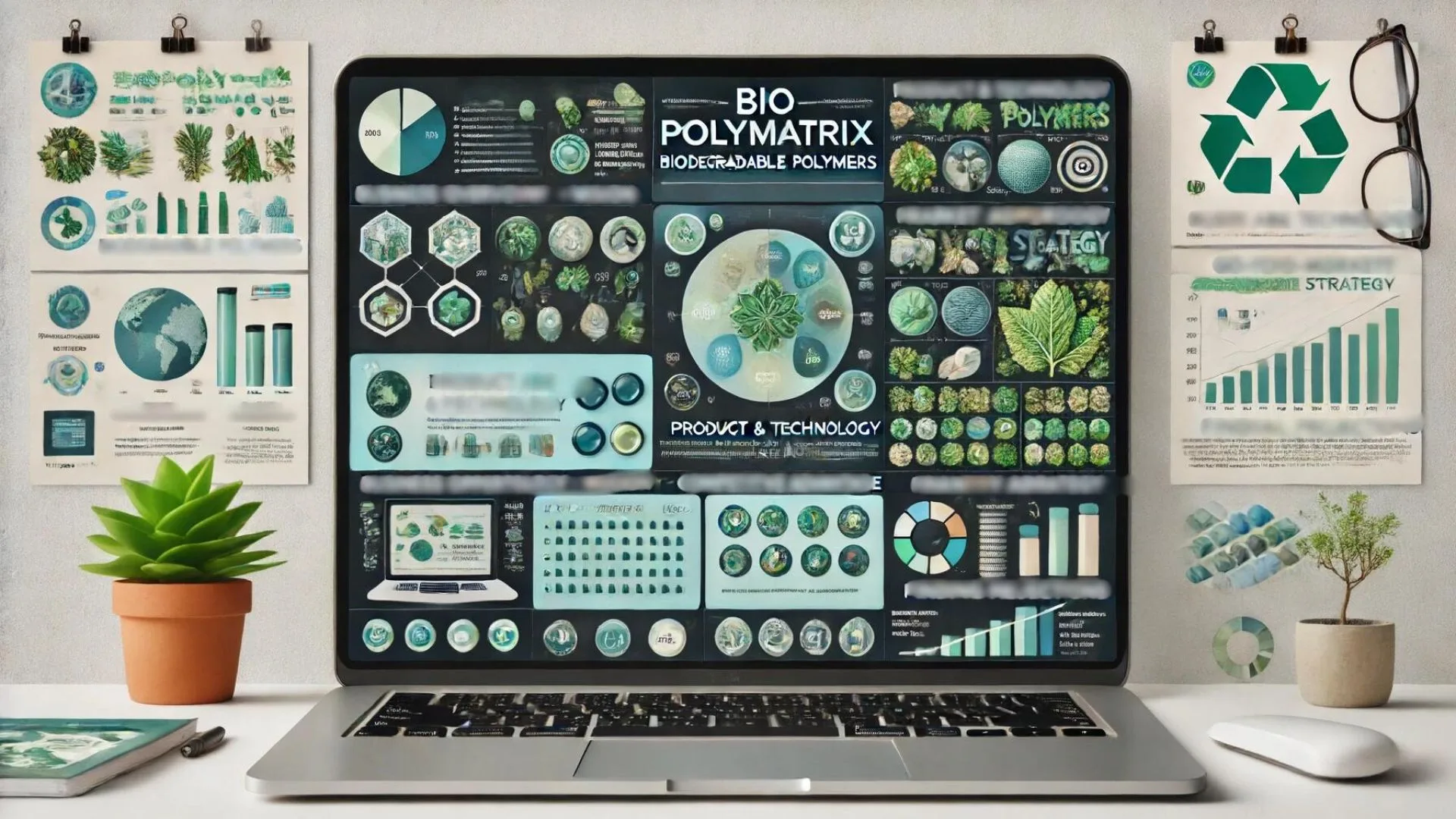 biopolymatrix solutions pitch deck example mockup