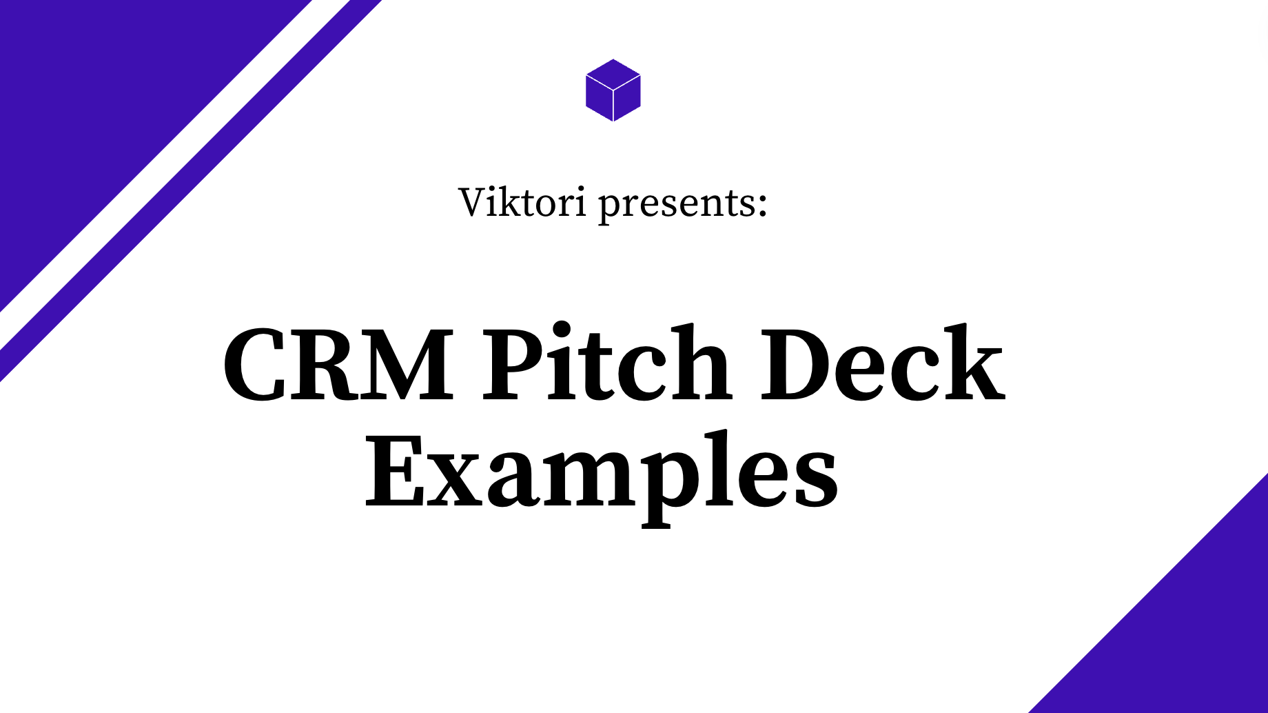 crm pitch deck example outlines