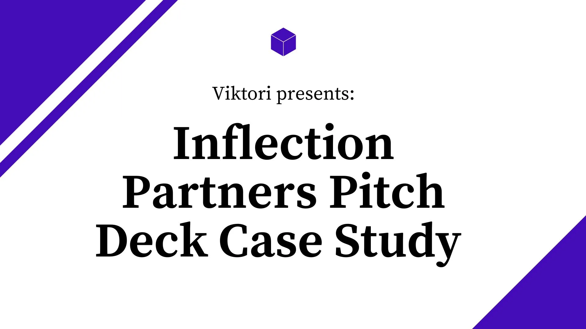 Personal Coaching Pitch Deck Case Study of Inflection Point Partners