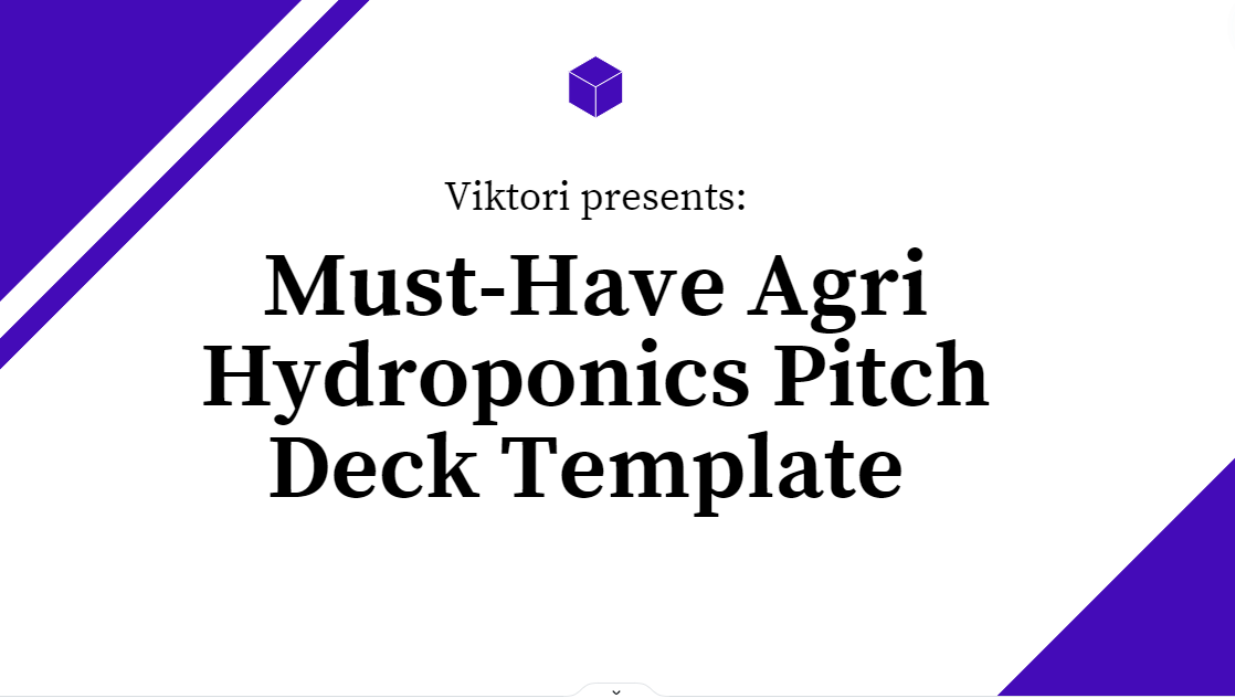 Agri Hydroponics Pitch Deck Template