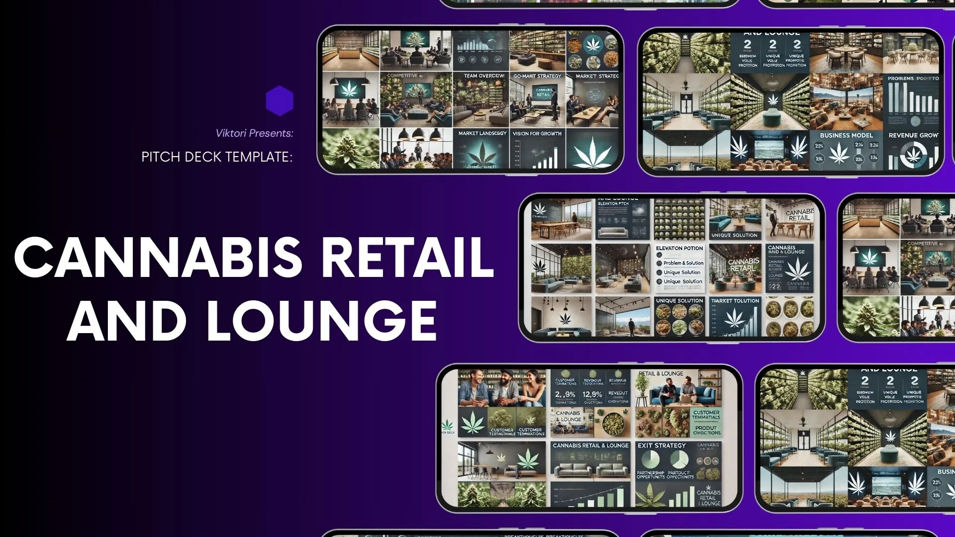 Cannabis Retail and Lounge Pitch Deck Template