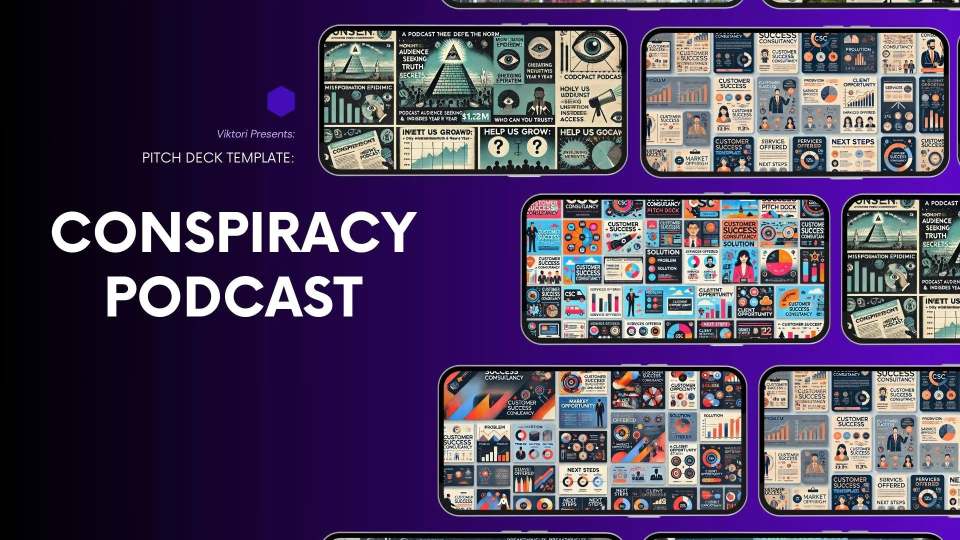 Conspiracy Podcast Pitch Deck Template