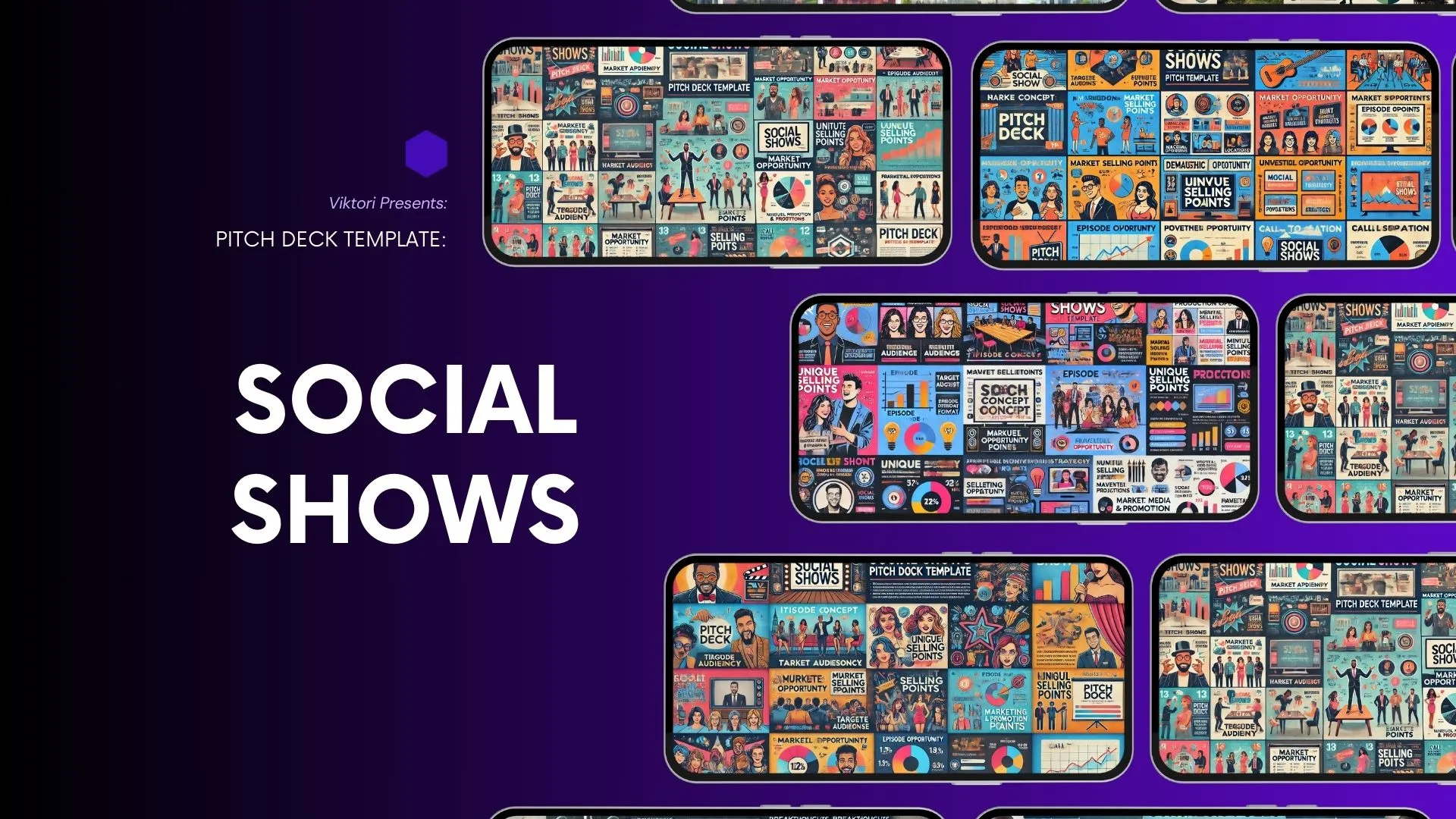 Social Shows Pitch Deck Template