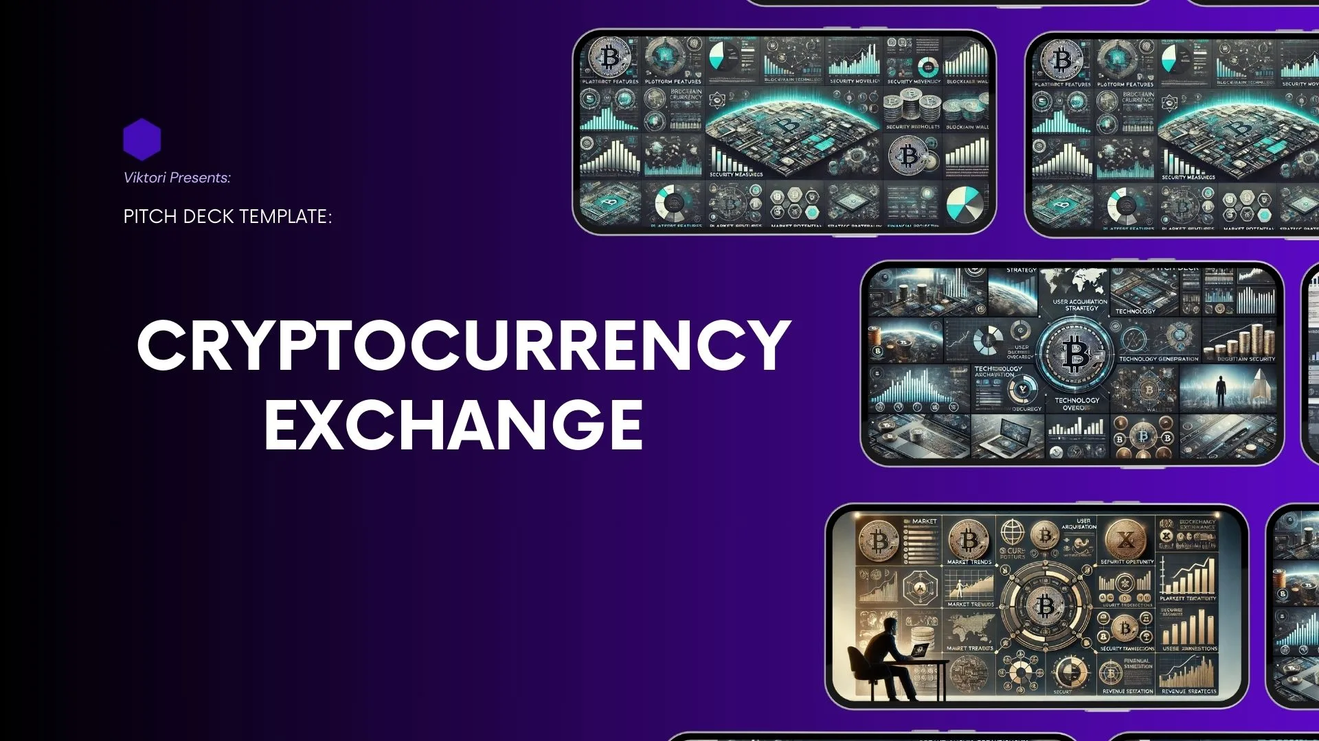 Cryptocurrency Exchange pitch deck template