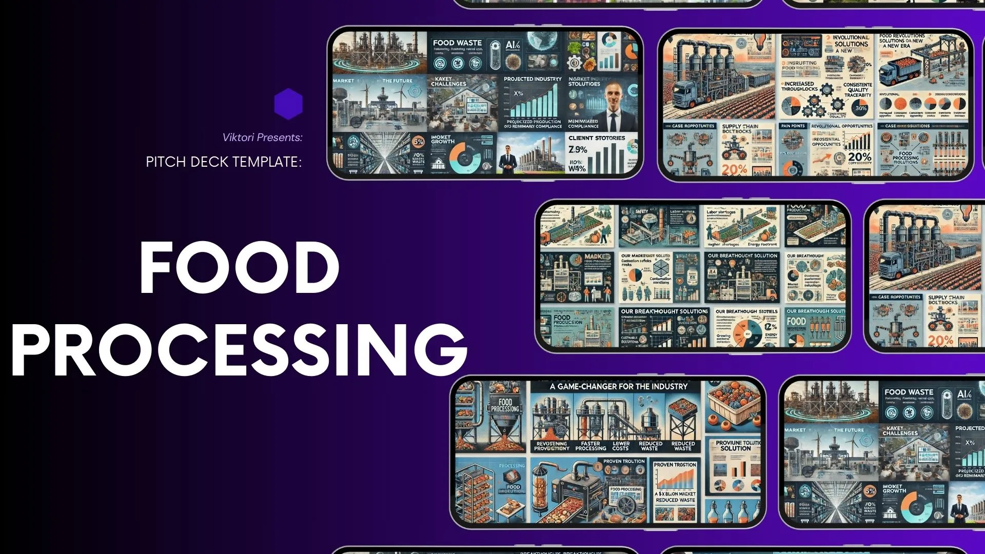 Food Processing Pitch Deck Template