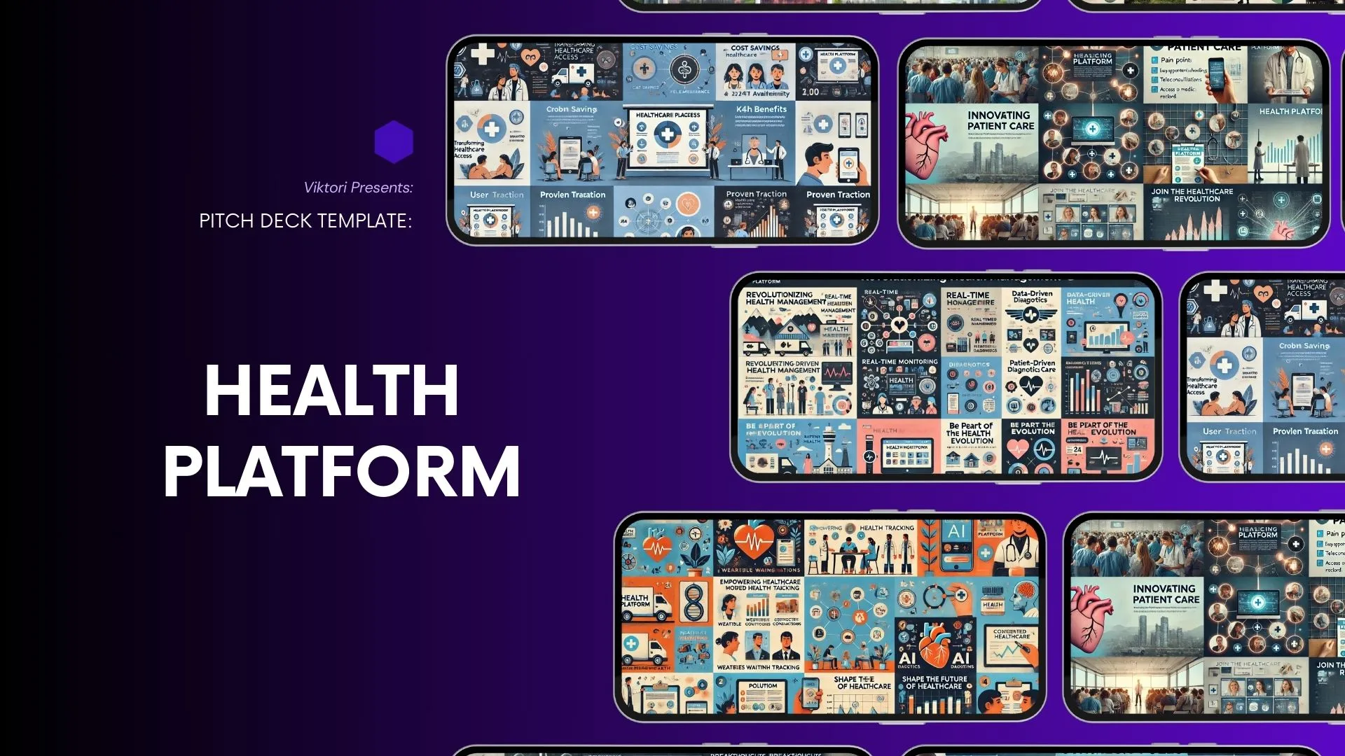 Health Platform Pitch Deck Template