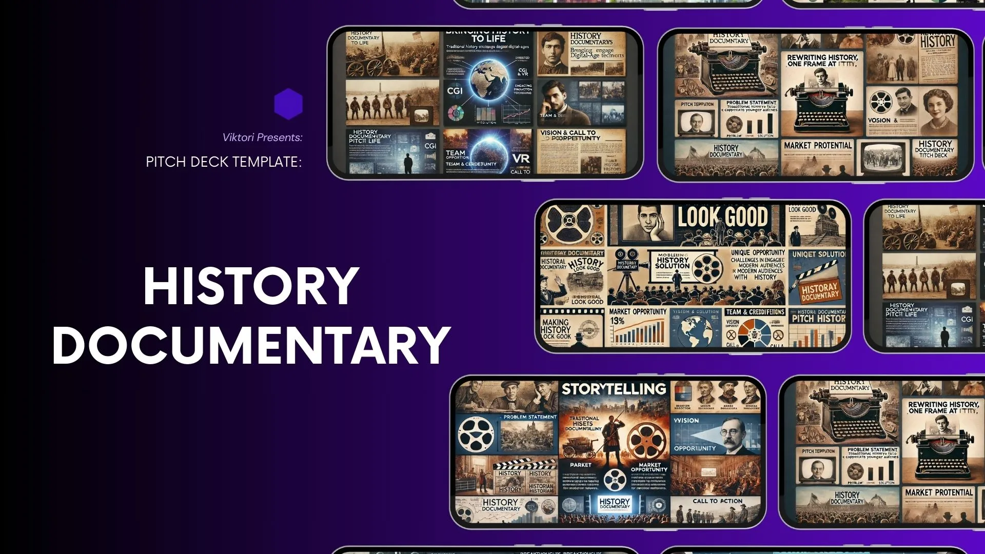 History Documentary Pitch Deck Template