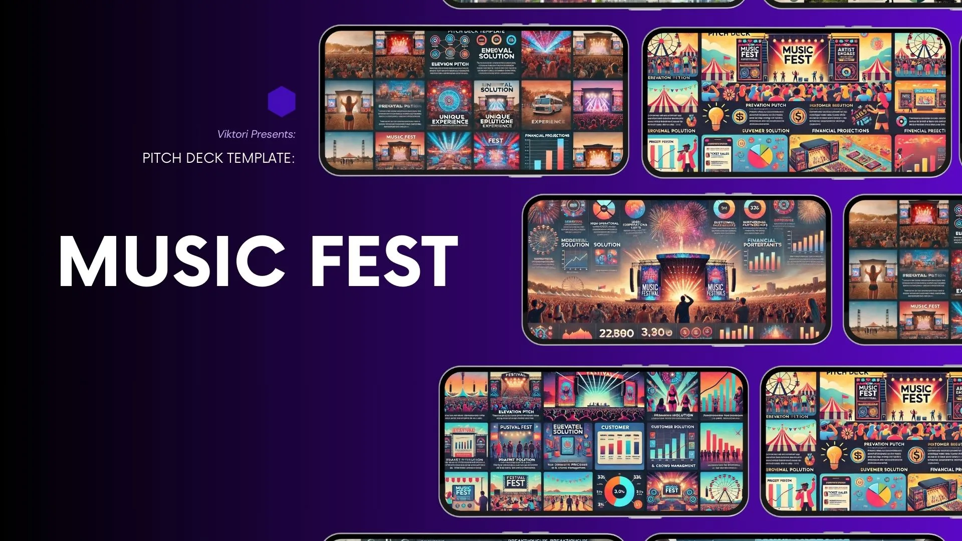 Music Fest Pitch Deck Template