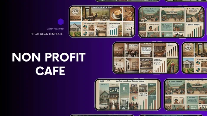 Non Profit Cafe Pitch Deck Template