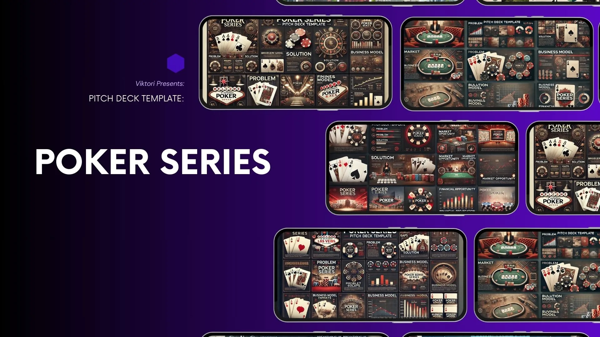 Poker Series Pitch Deck Template