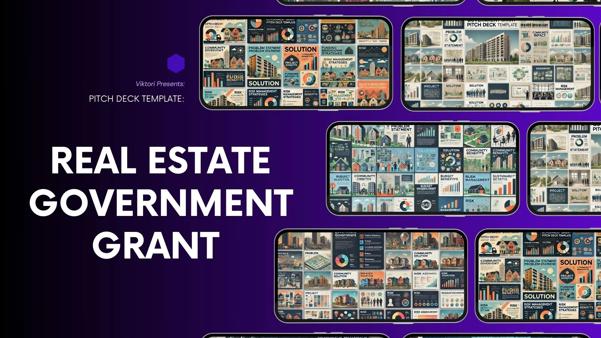 Real Estate Government Grant Pitch Deck Template