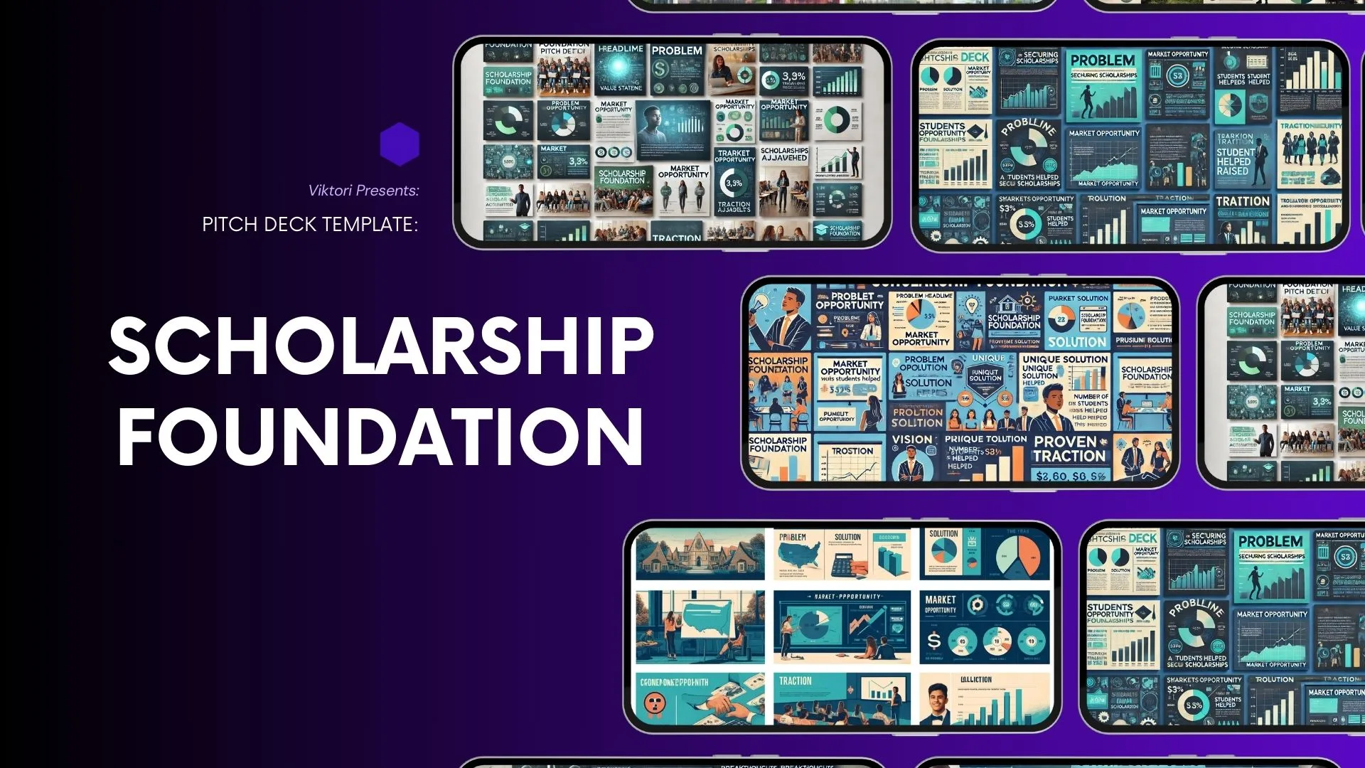 Scholarship Foundation Pitch Deck Template