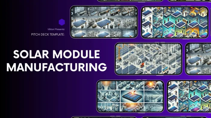 Solar Module Manufacturing Pitch Deck Template