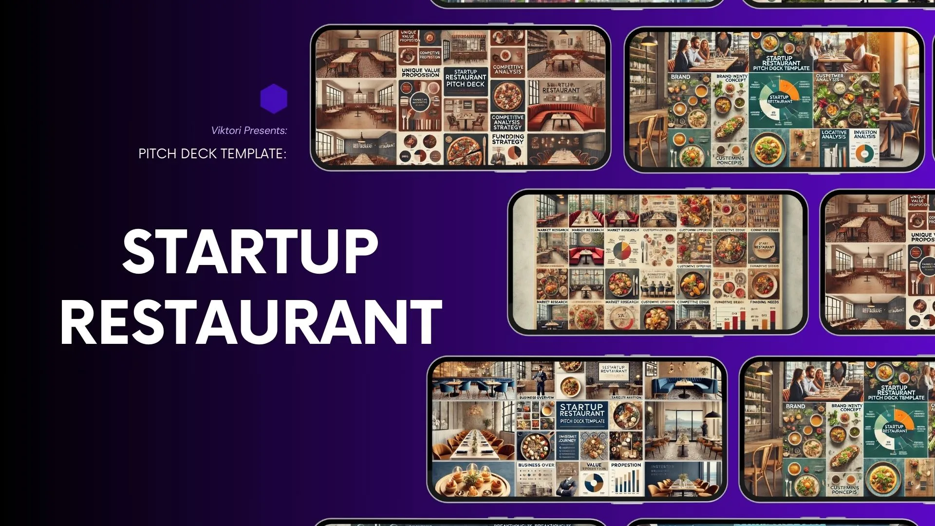 Startup Restaurant Pitch Deck Template