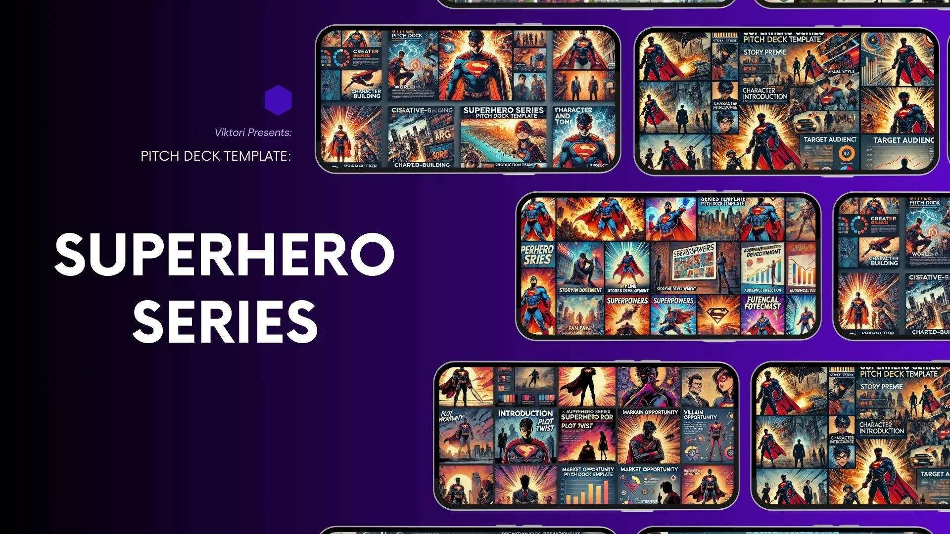 Superhero Series Pitch Deck Template