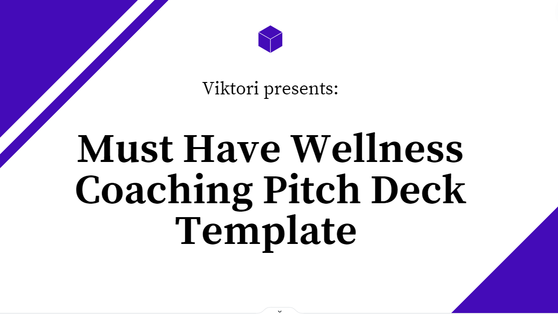 Wellness Coaching Pitch Deck Template