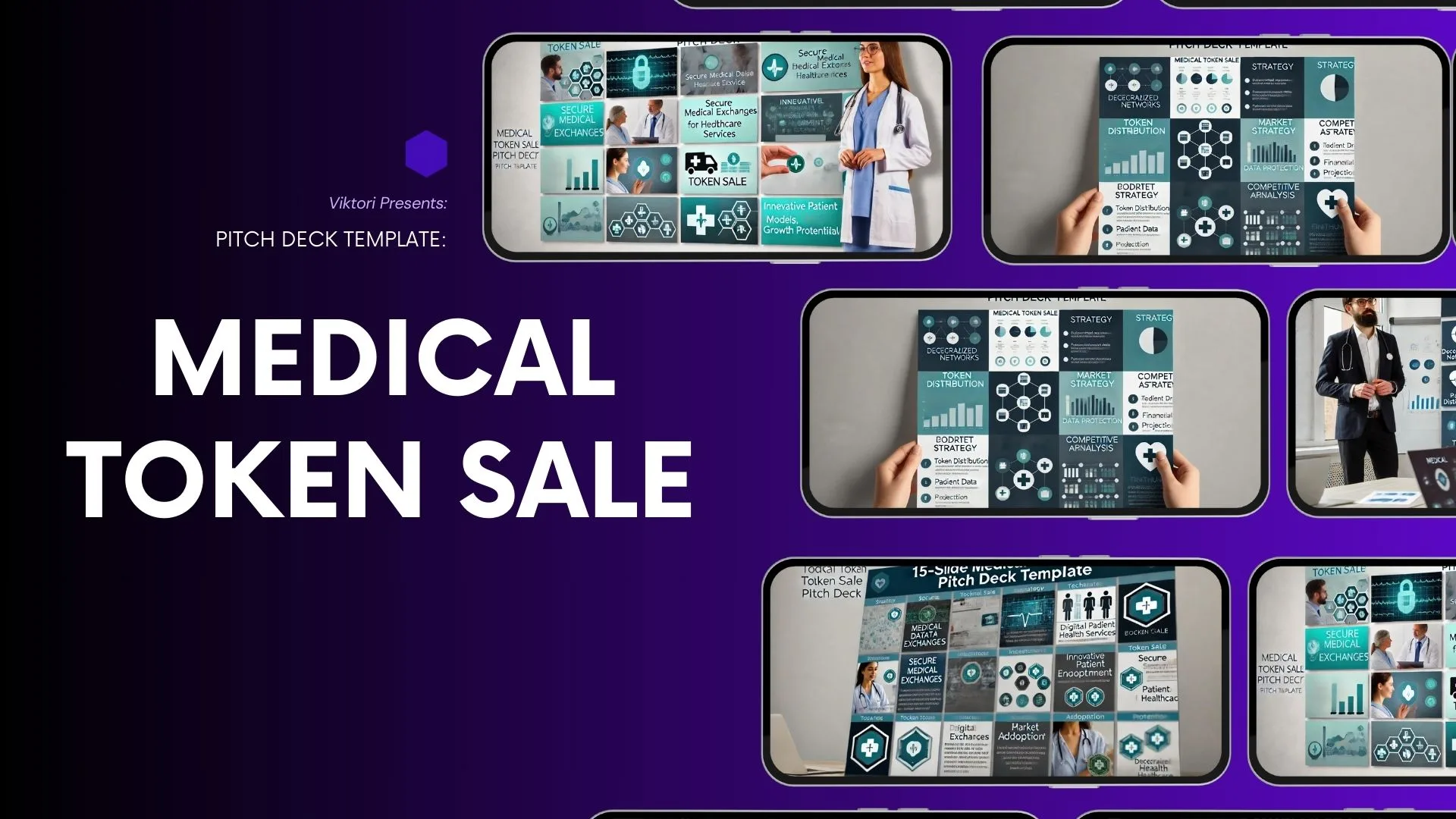 medical token sale pitch deck template