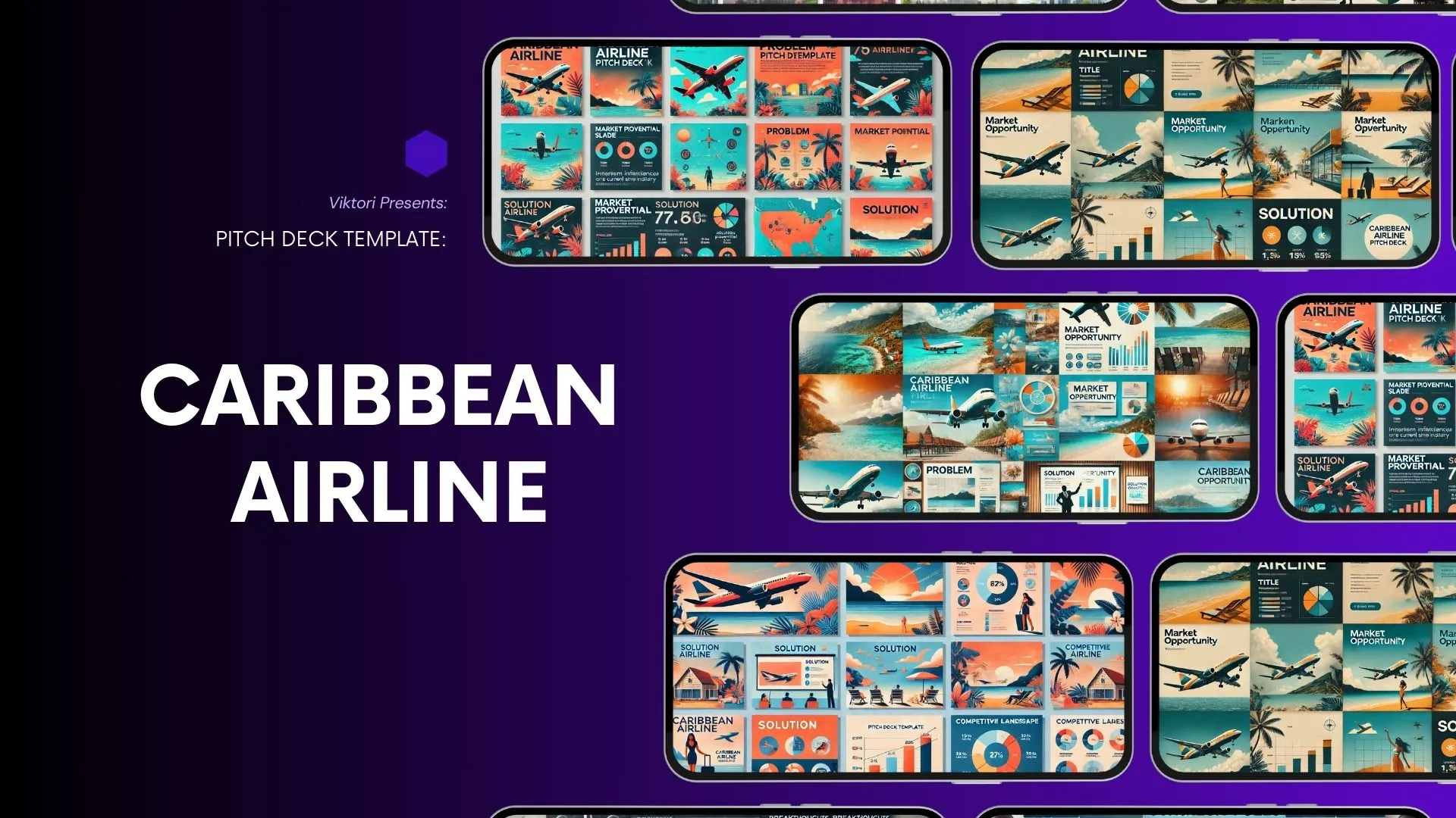 Caribbean Airline Pitch Deck Template