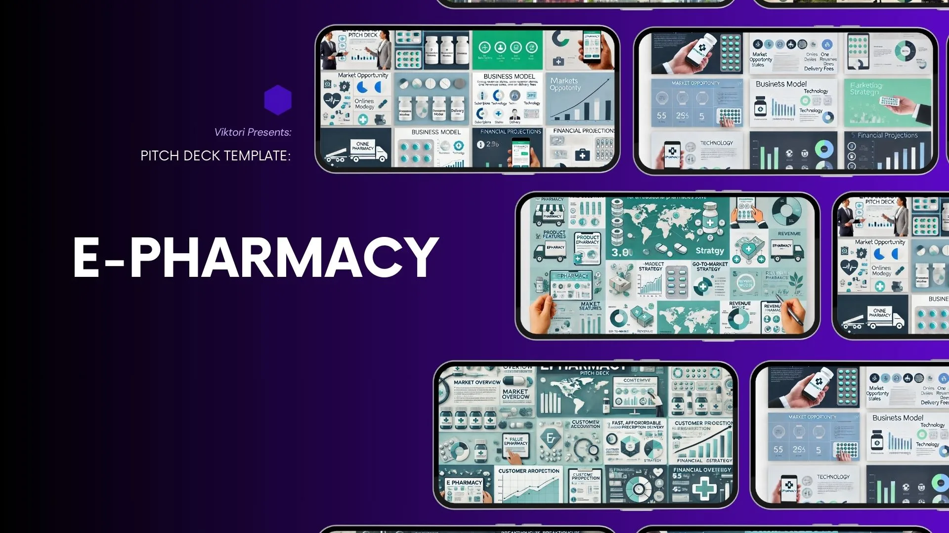 E Pharmacy Pitch Deck Template