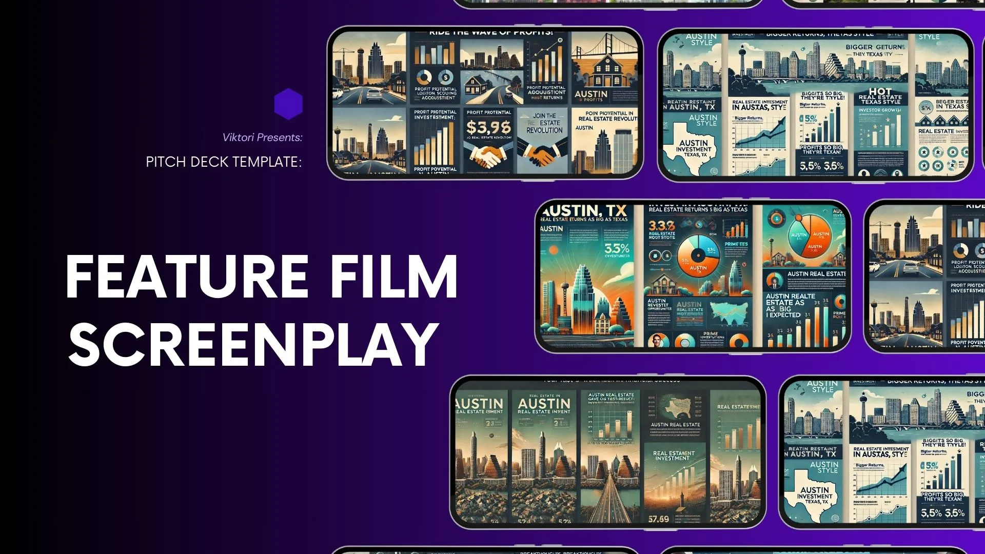 Feature Film Screenplay Pitch Deck Template