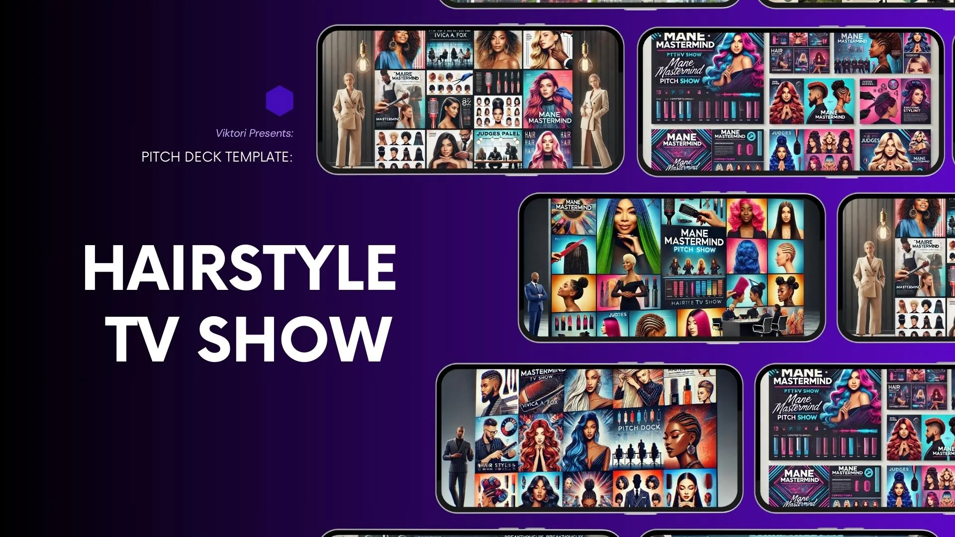 Hairstyle TV Show Pitch Deck Template