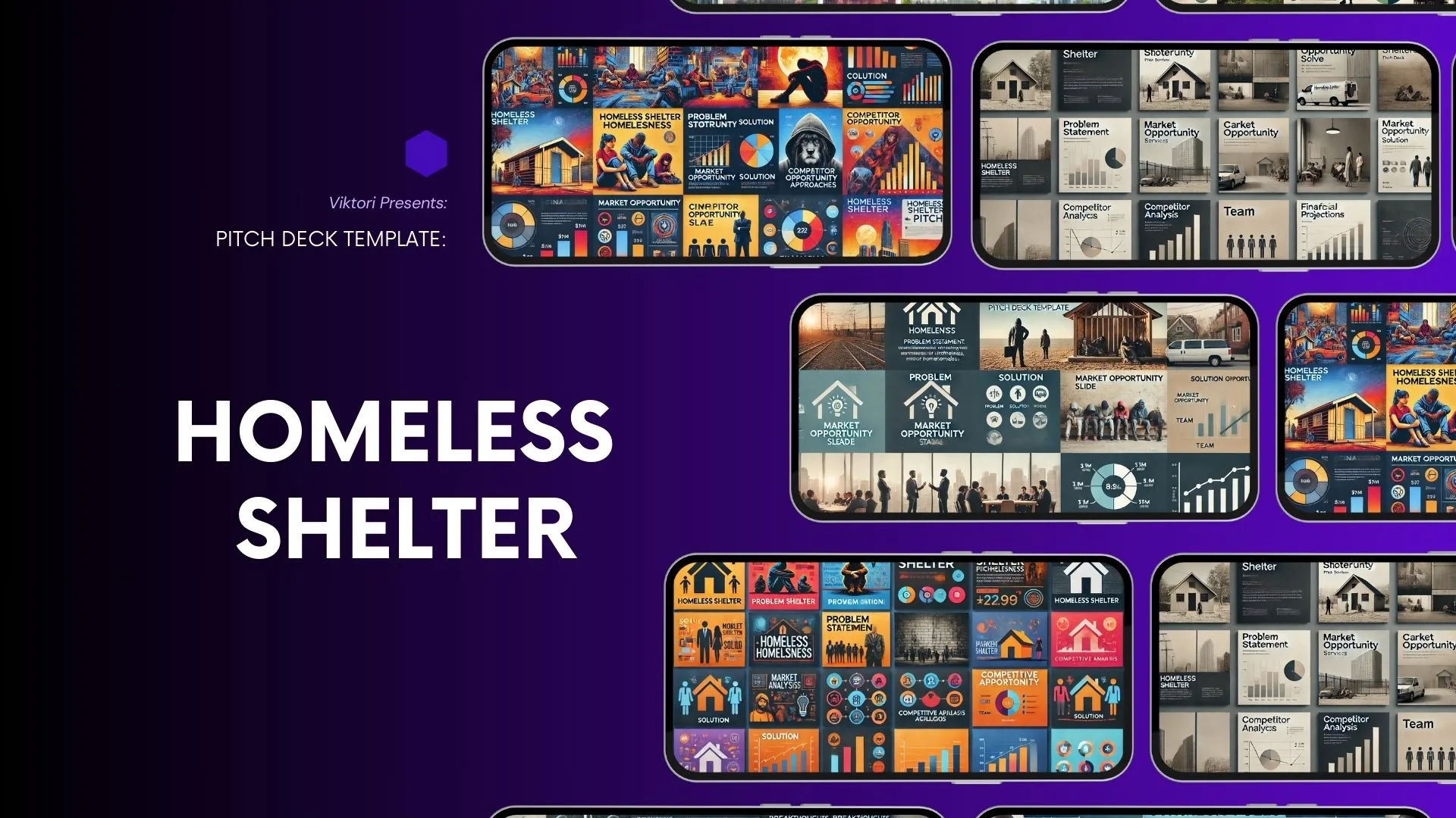 Homeless Shelter Pitch Deck Template