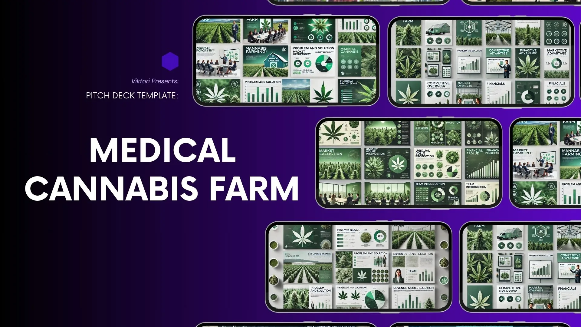 Medical Cannabis Farm Pitch Deck Template