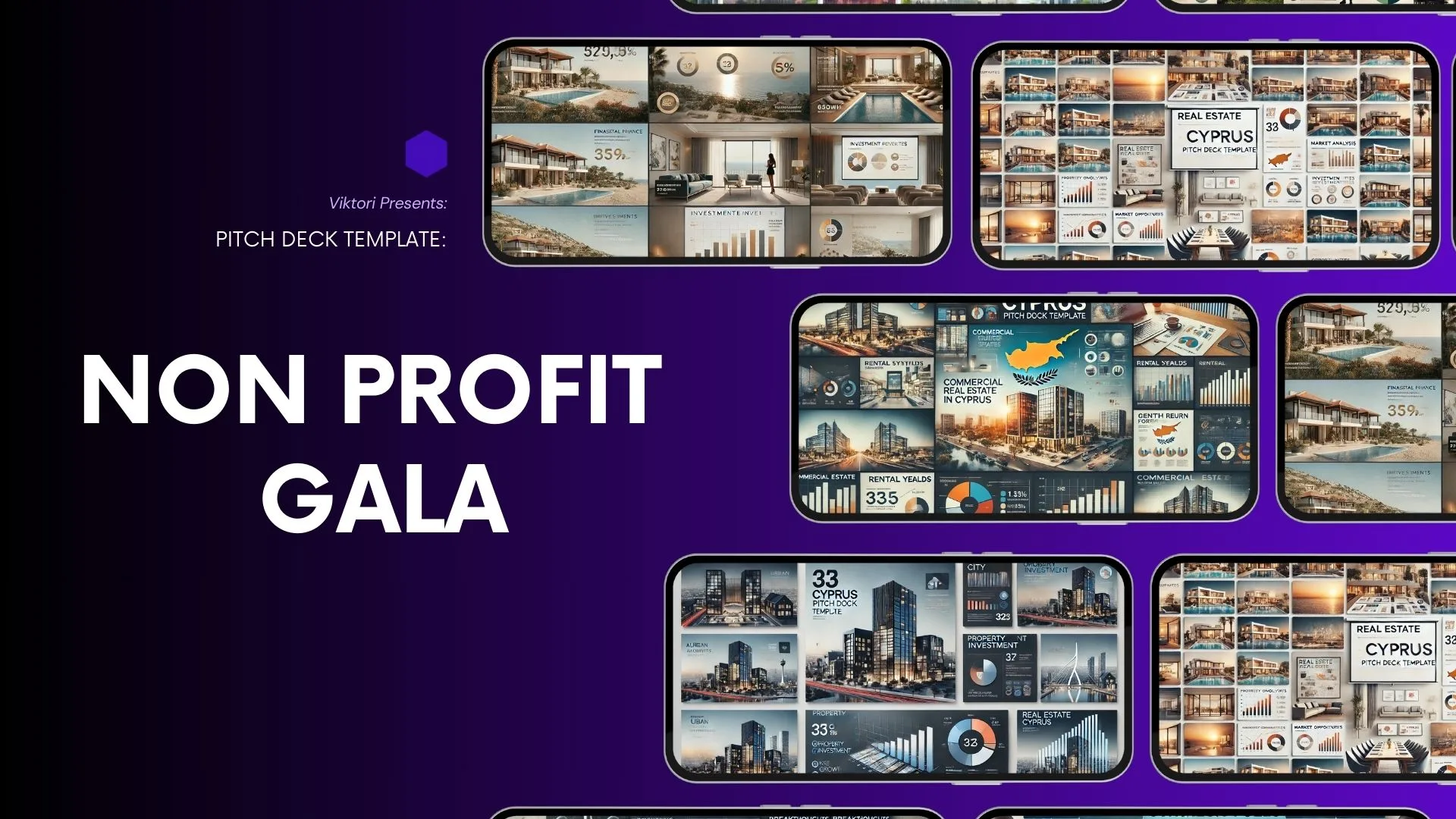 Non Profit Gala Pitch Deck Template