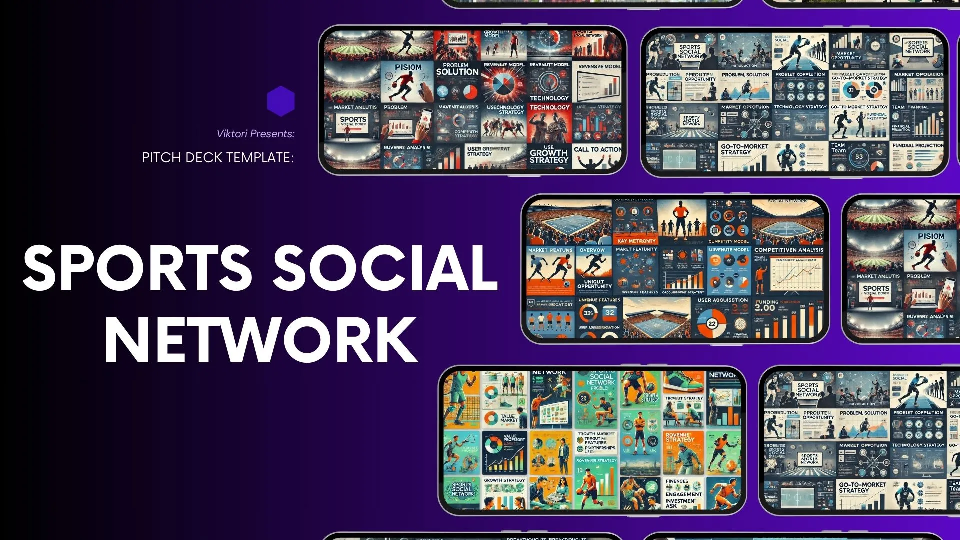 Sports Social Network Pitch Deck Template