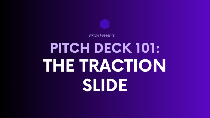 The pitch deck traction slide