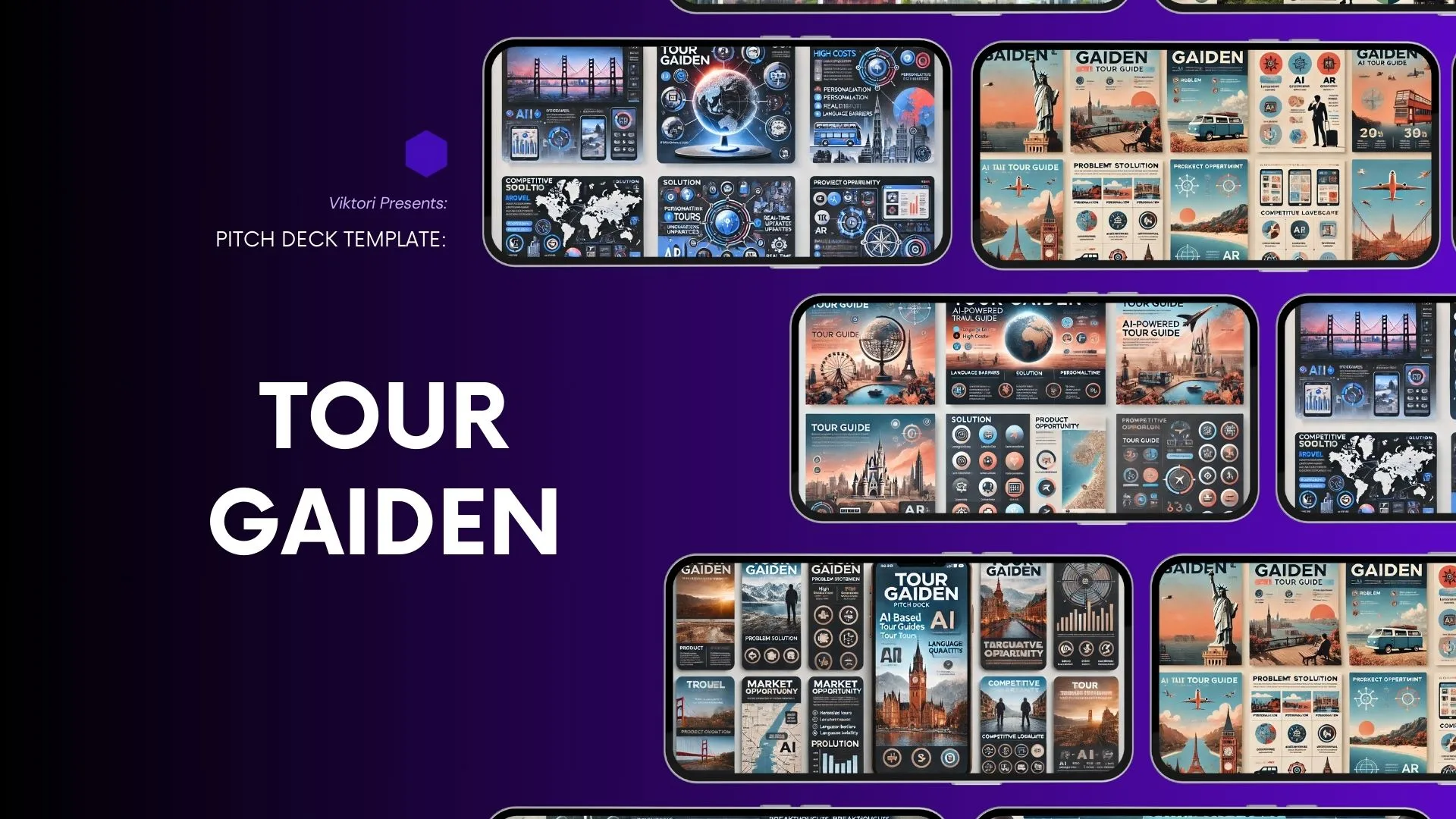 Tour Gaiden Pitch Deck Template