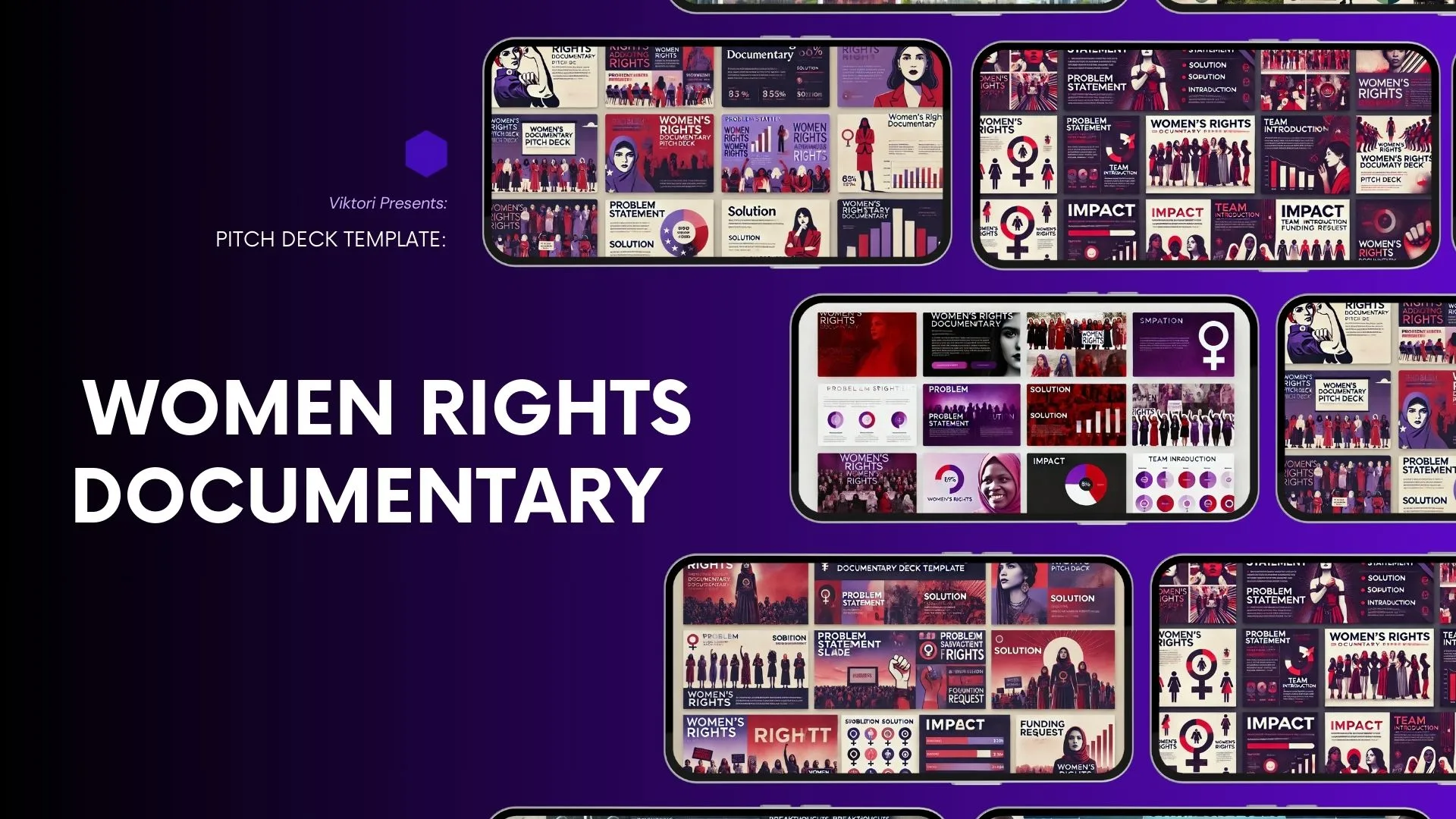 Women Rights Documentary Pitch Deck Template