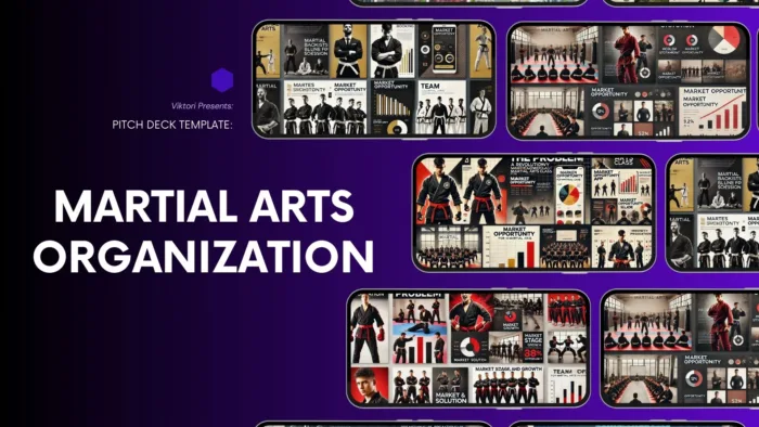 martial arts organization pitch deck template