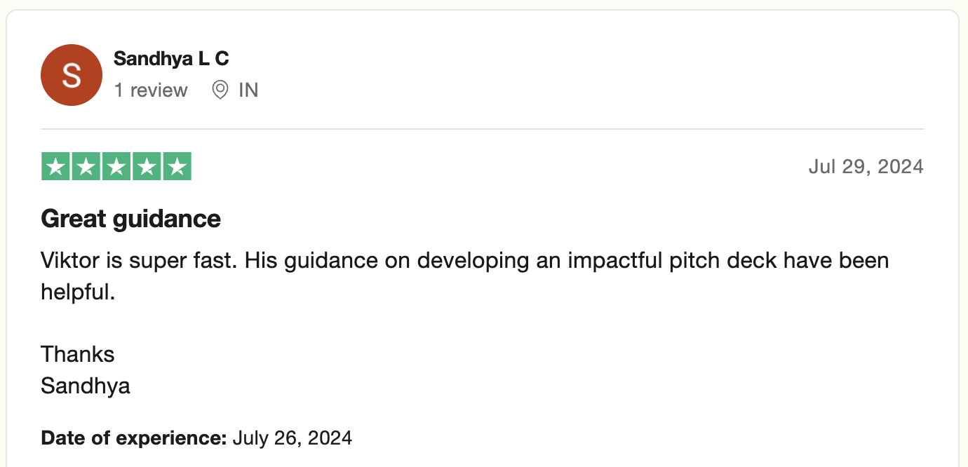 trustpilot review for viktor ilijev the pitchermann 1