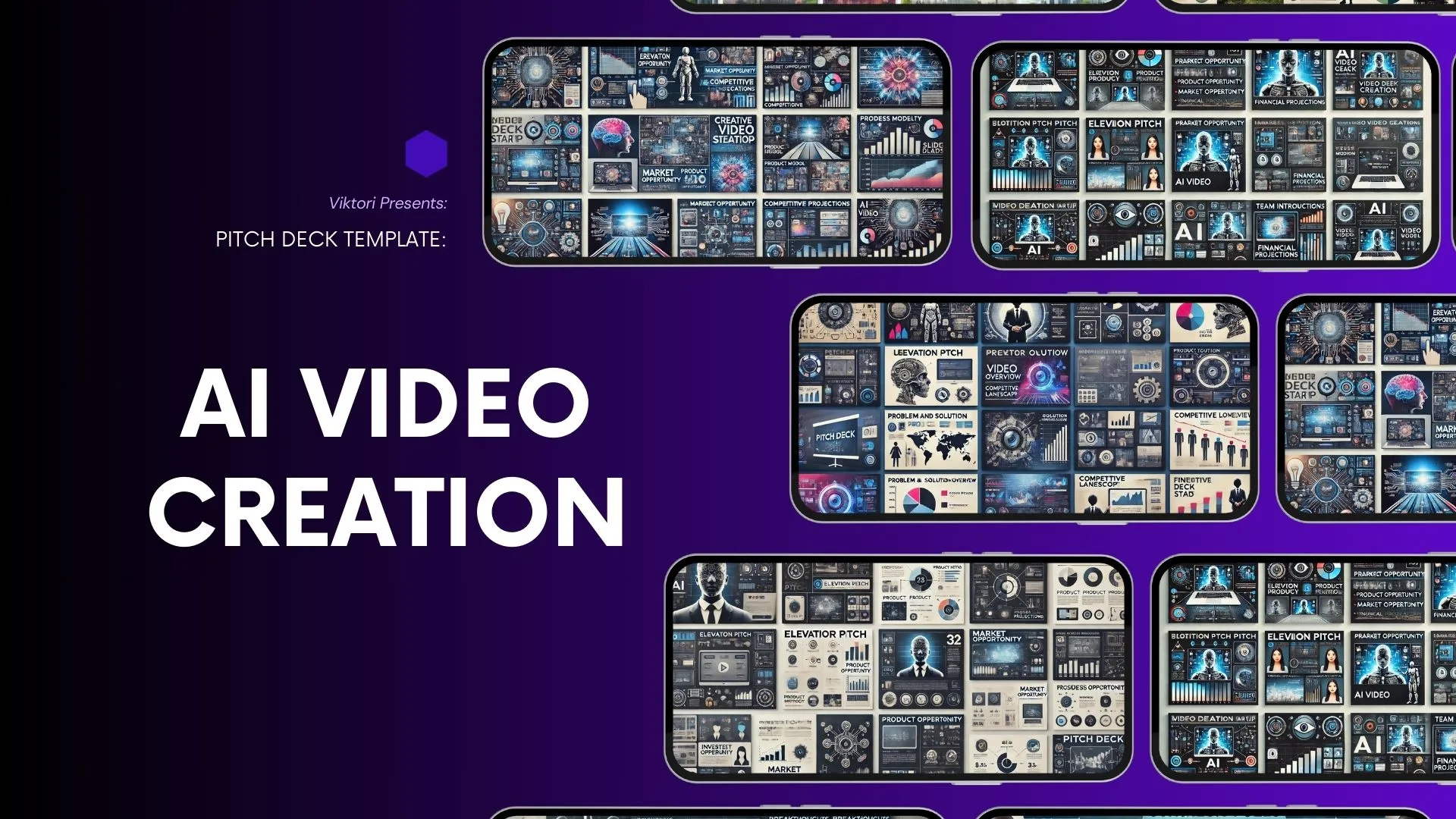 AI Video Creation Pitch Deck Template