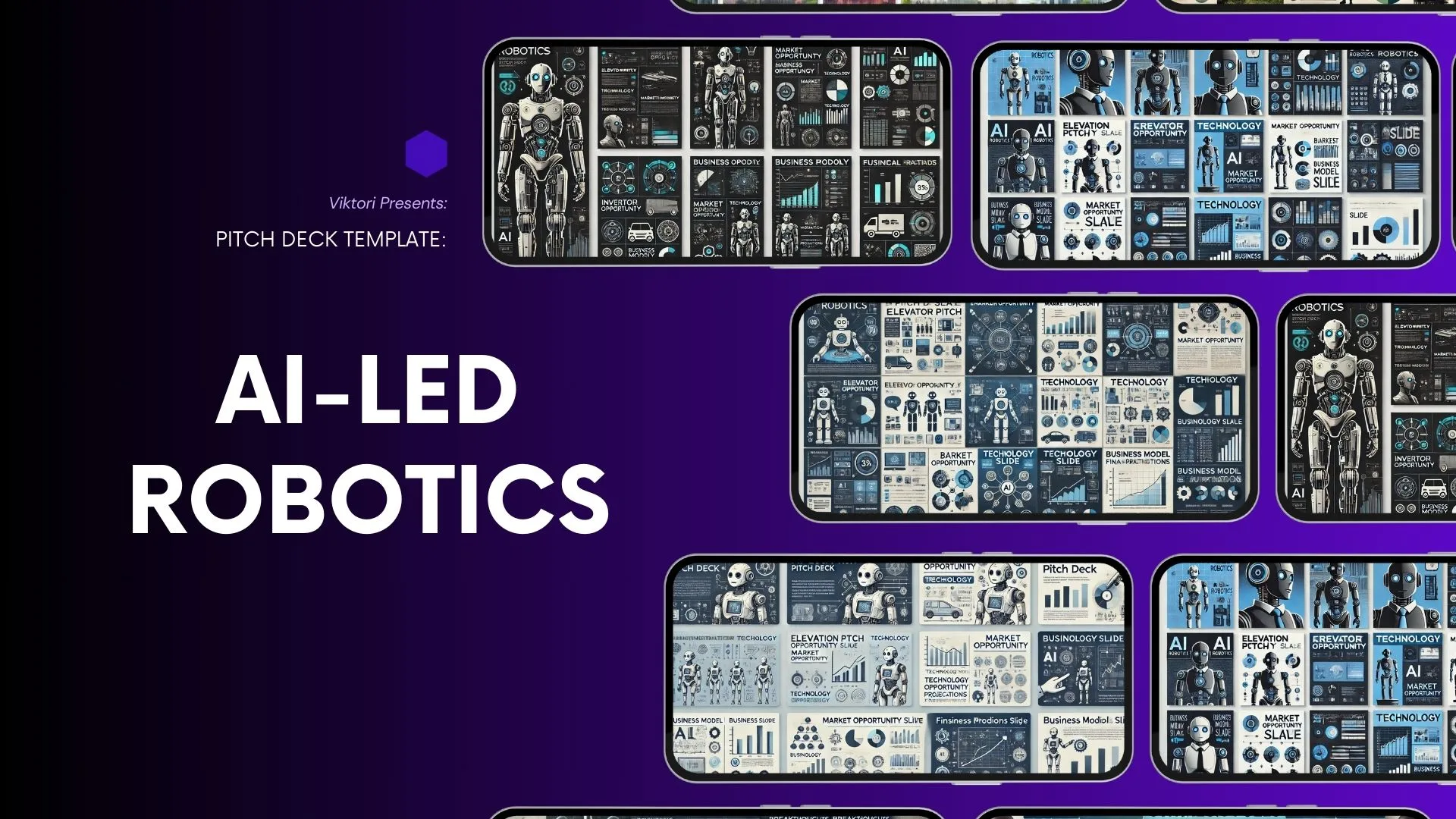 AI-led robotics pitch deck template