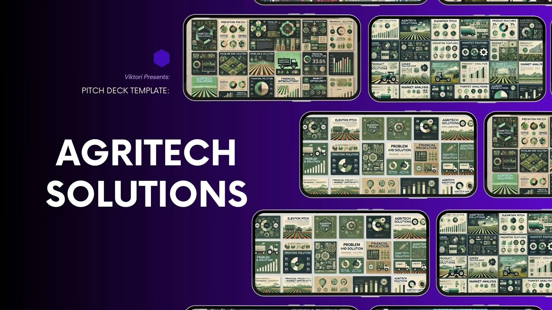 Agritech Solutions Pitch Deck Template