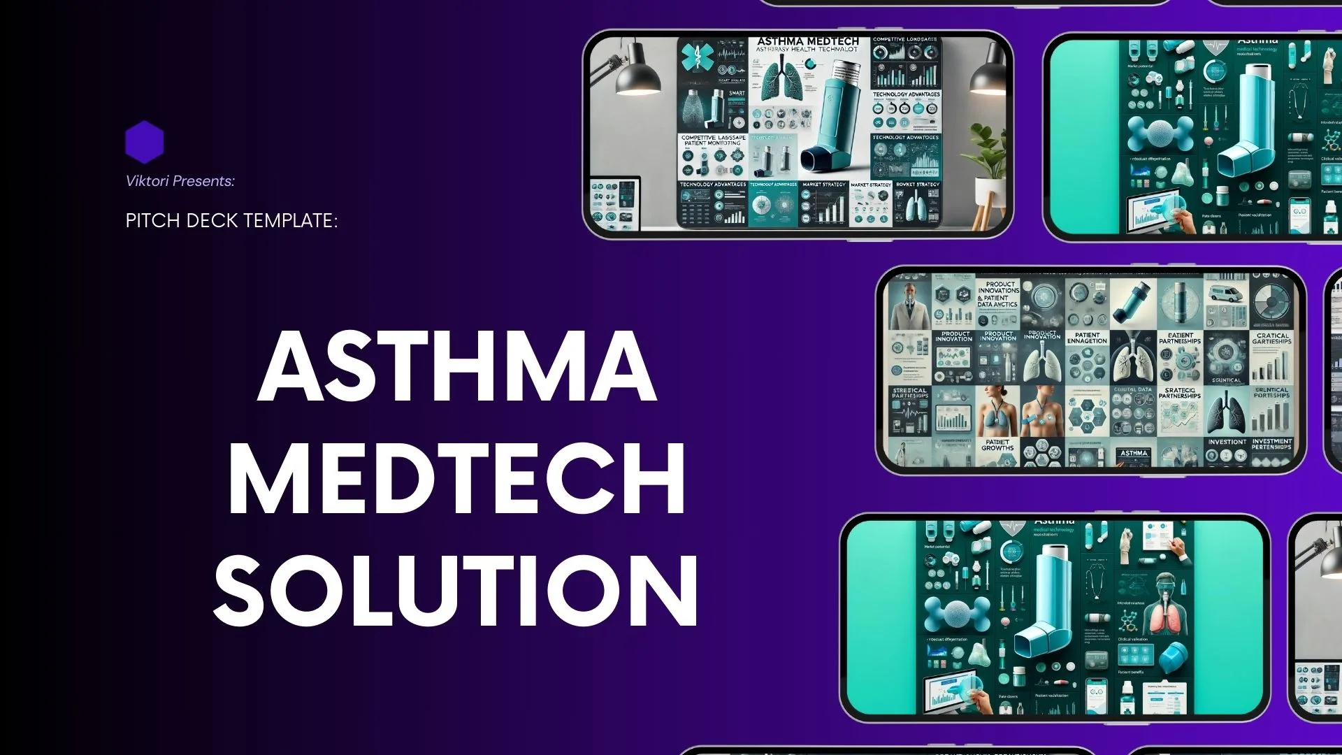 Asthma medtech solution pitch deck template