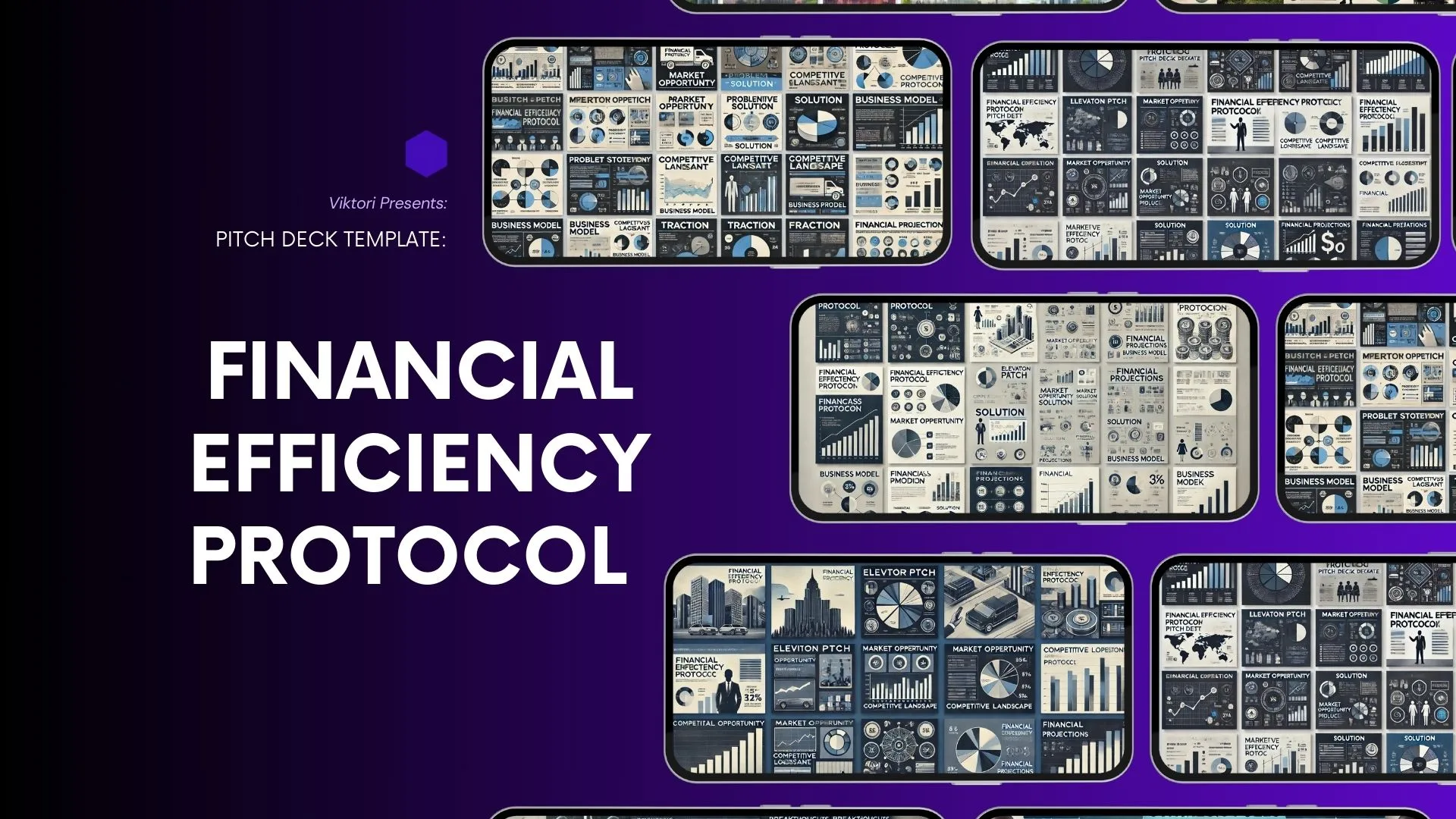 Financial efficiency protocol pitch deck template