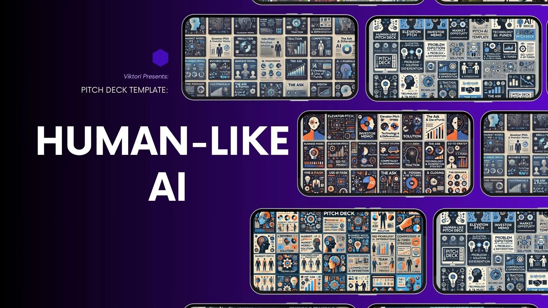 Human-Like AI Pitch Deck Template