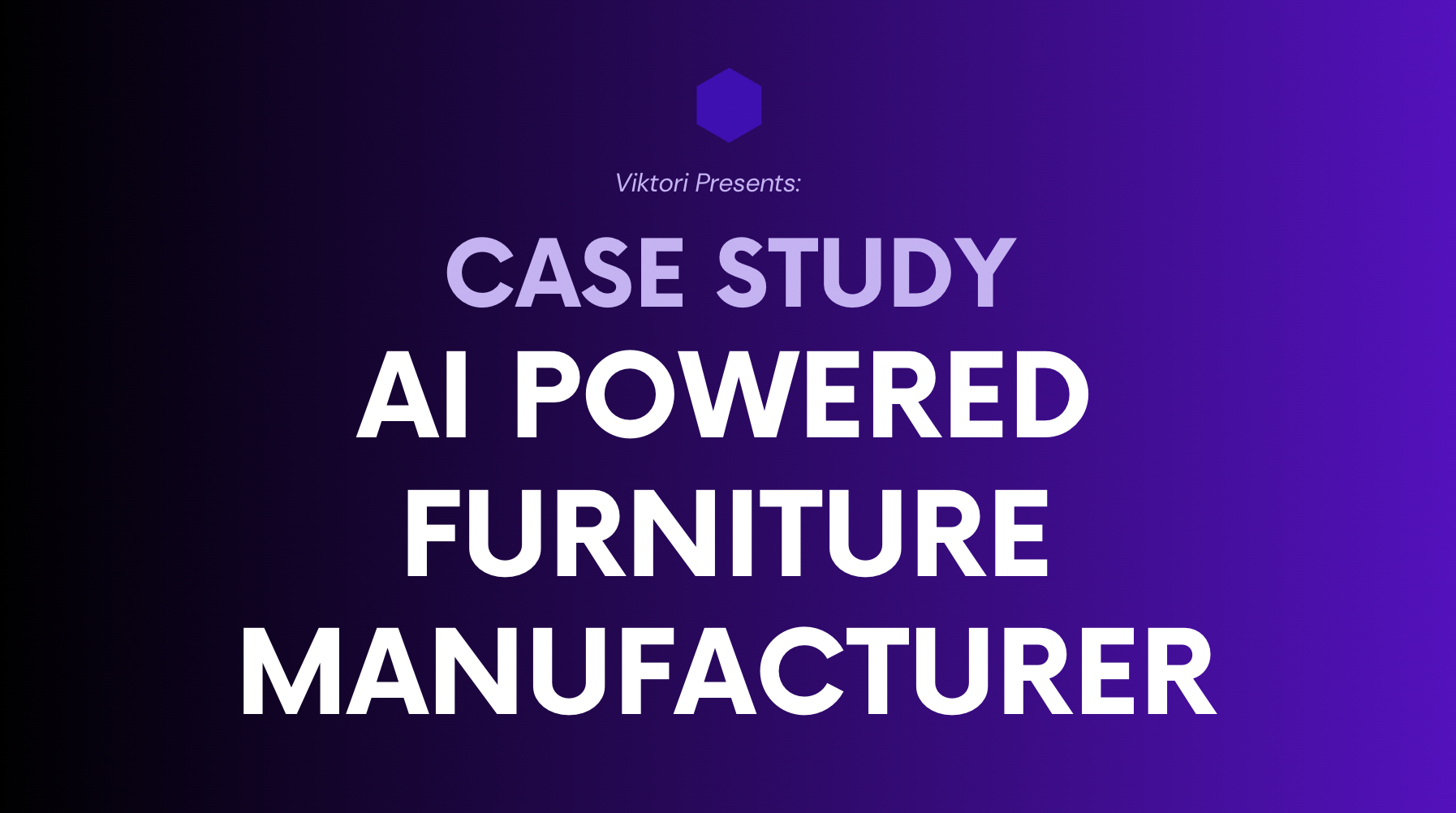 furniture manufacturer pitch deck case study