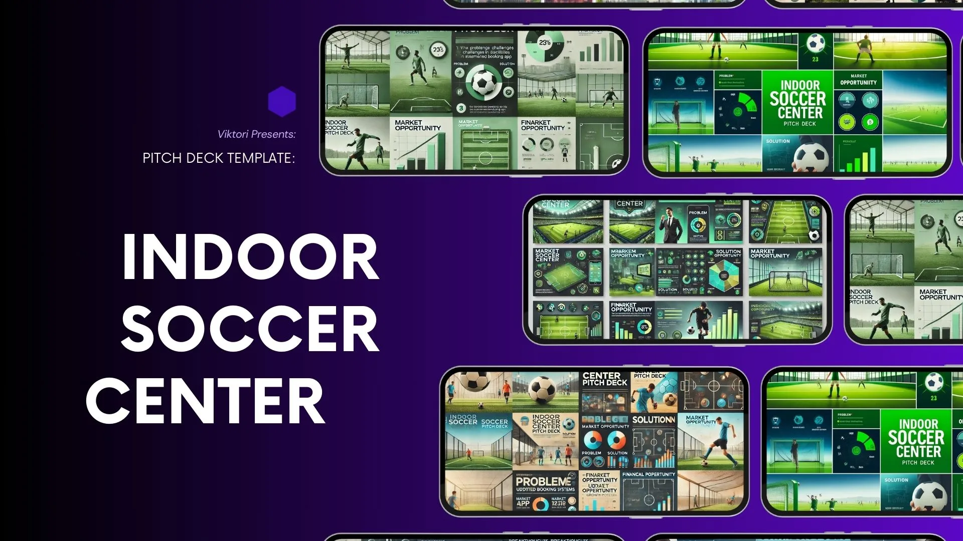 Indoor Soccer Center Pitch Deck Template